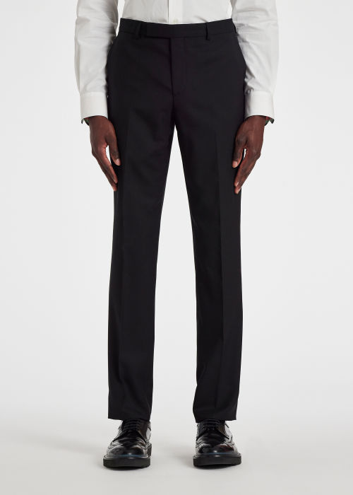 The Soho - Men's Tailored-Fit Black Wool 'A Suit To Travel In'