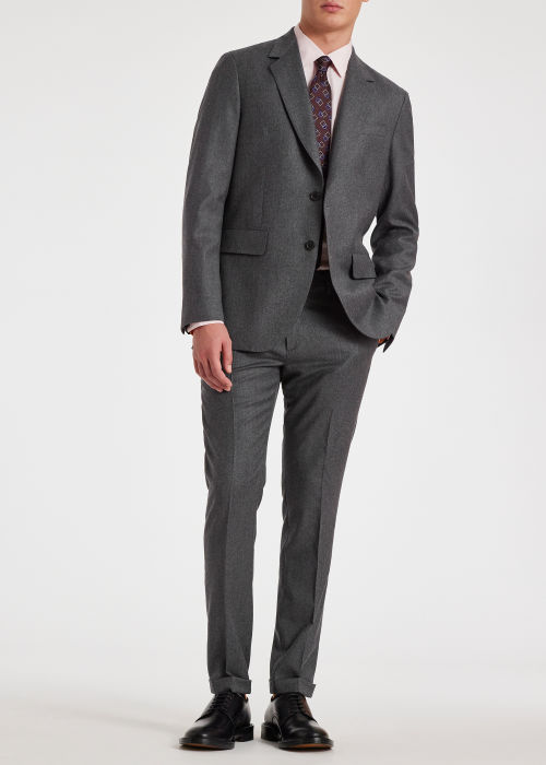 The Bloomsbury - Easy-Fit Grey Wool-Cashmere Blazer by Paul Smith