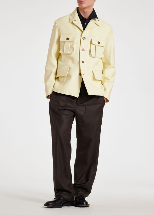 Model view - Commission &Paul Smith - Yellow Nappa Leather Jacket