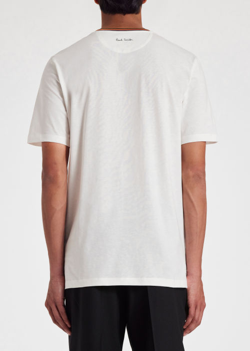 Men's 'Artist Stripe' Collar Cotton T-Shirt