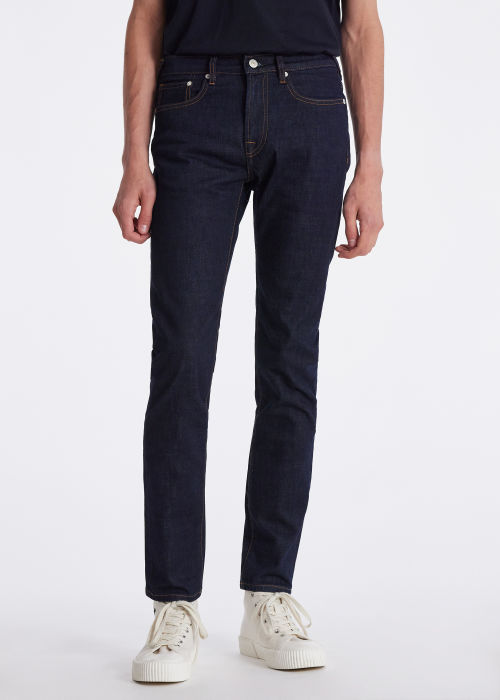 satire voorspelling in de tussentijd Slim-Fit Indigo-Rinse 'Crosshatch Stretch' Jeans