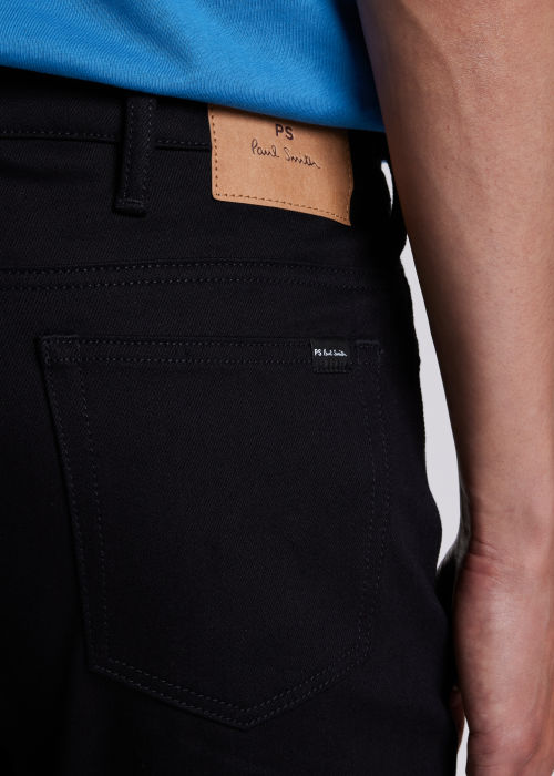 lava Eigenaardig Absoluut Men's Slim-Fit Black 'Organic Stretch' Jeans