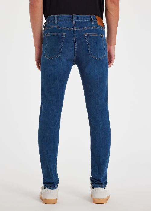Men's Slim-Fit Blue-Wash 'Organic Reflex Stretch' Jeans