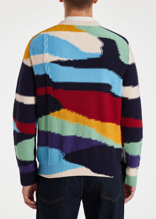 Men's Multi-Colour Cotton 'Plains' Sweater