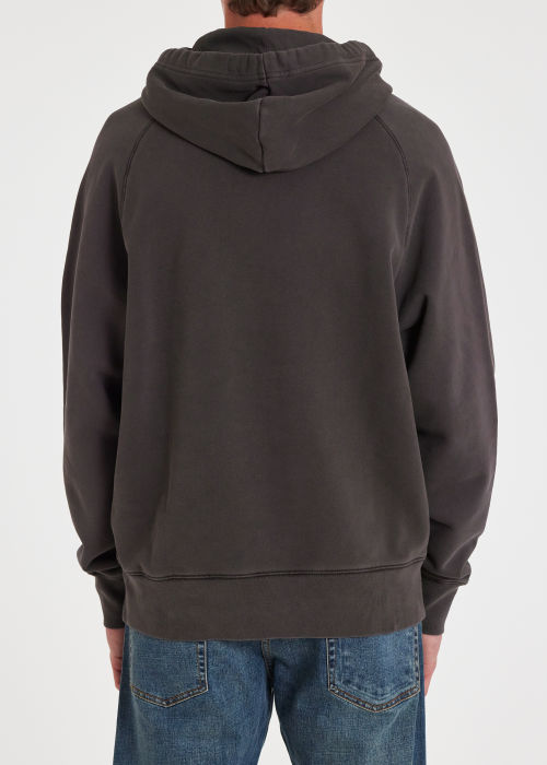 Charcoal Grey Cotton 'Happy' Hoodie