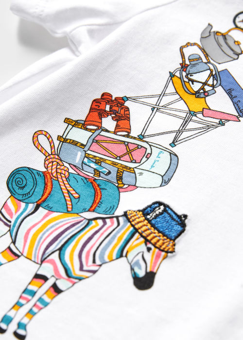 Product view - Babies 'Camping Zebra' Print T-Shirt