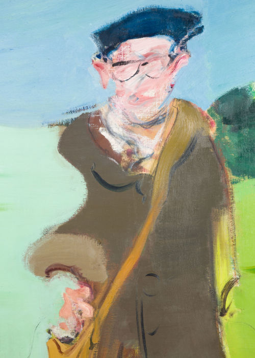 Peinture à l'Huile sur Toile "Man in Downhills Park" (Un Homme à Downhills Park)