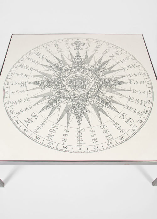 Table Basse Carrée "Compass" par DANAD Design, Années Soixante