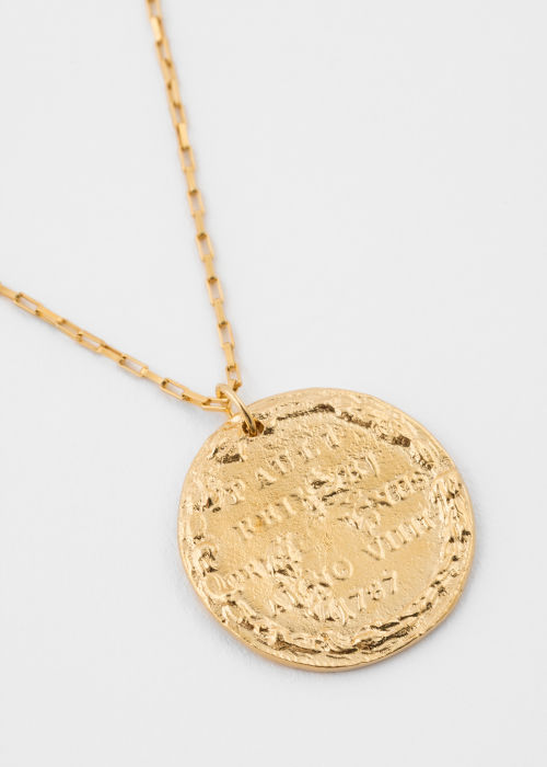 'Il Leone Medallion' Gold Plated Chain Necklace by Alighieri