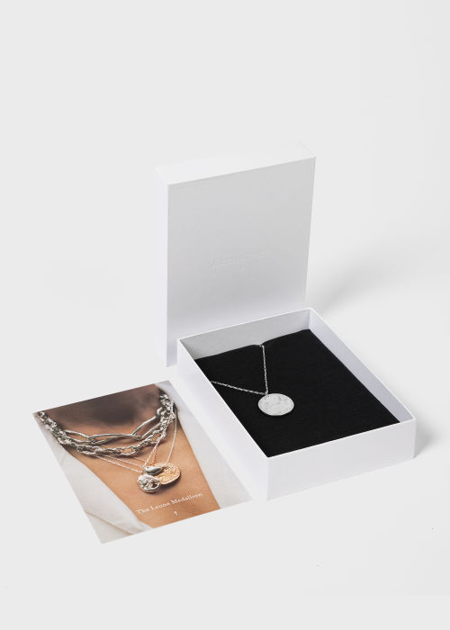 'The Snow Lion Medallion' Sterling Silver Chain Necklace by Alighieri