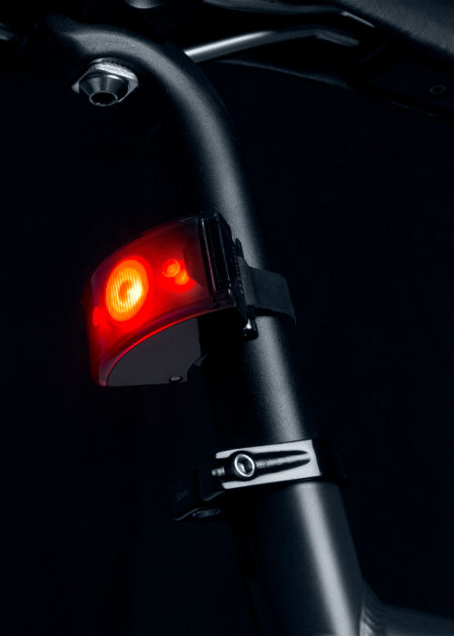 Black 'Curve' Back Bike Light by Bookman
