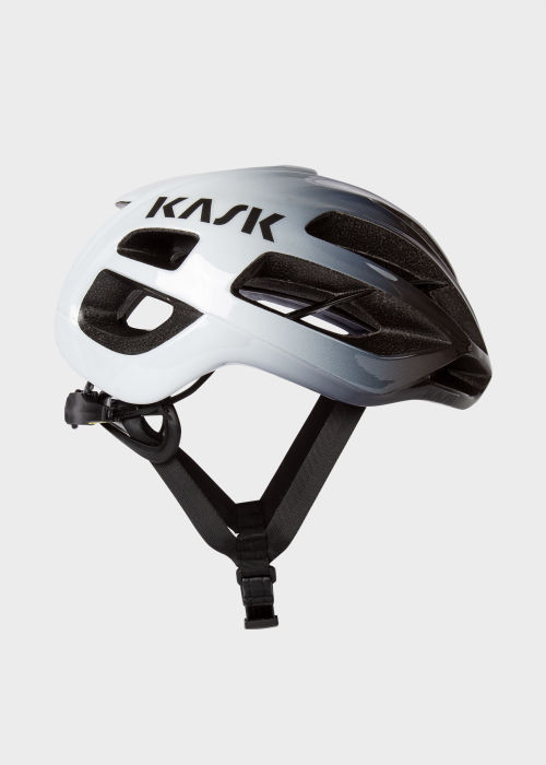 Front view - Paul Smith + Kask 'Monochrome Fade' Utopia Cycling Helmet Paul Smith