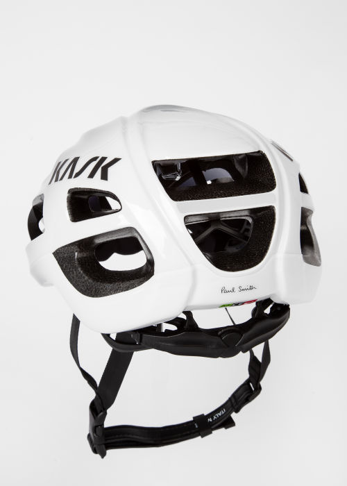 Detail view - Paul Smith + Kask 'Monochrome Fade' Utopia Cycling Helmet Paul Smith