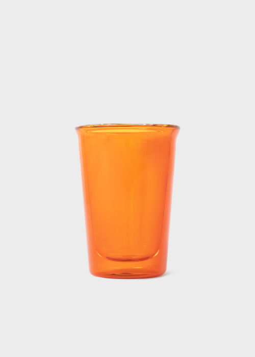 'Cast Amber' Double Wall Glass Cup by Kinto