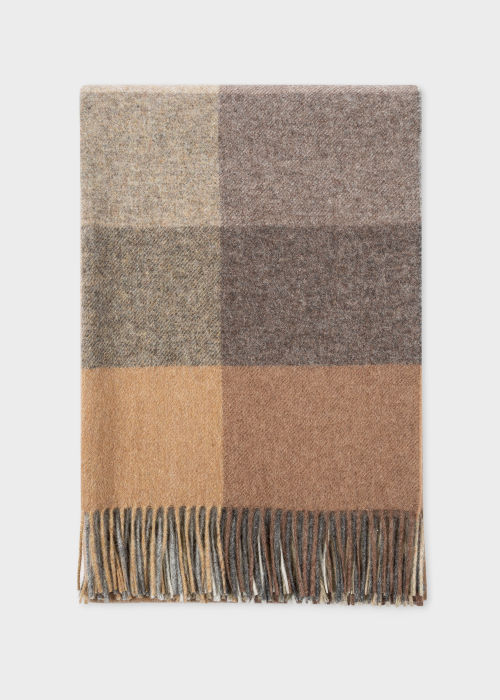 Folded view - Maharam + Paul Smith - Birch Wool Check Blanket Paul Smith
