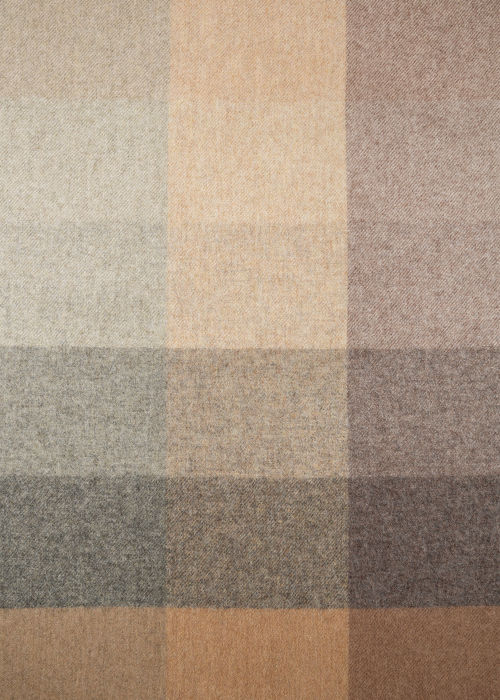 Detail view - Maharam + Paul Smith - Birch Wool Check Blanket Paul Smith