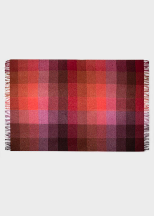 Full view - Maharam + Paul Smith - Red Wool Check Blanket Paul Smith