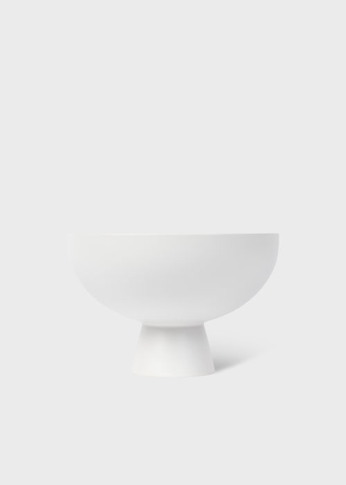 Vaporous Grey Earthenware 'Strøm' Large Bowl by Raawii