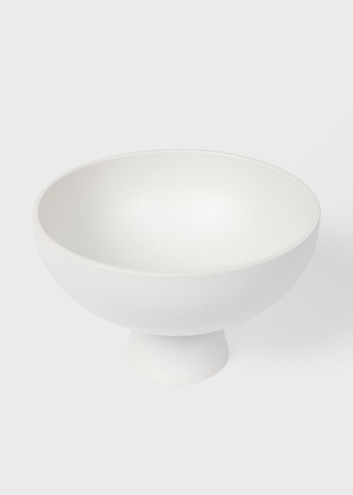 Vaporous Grey Earthenware 'Strøm' Large Bowl by Raawii