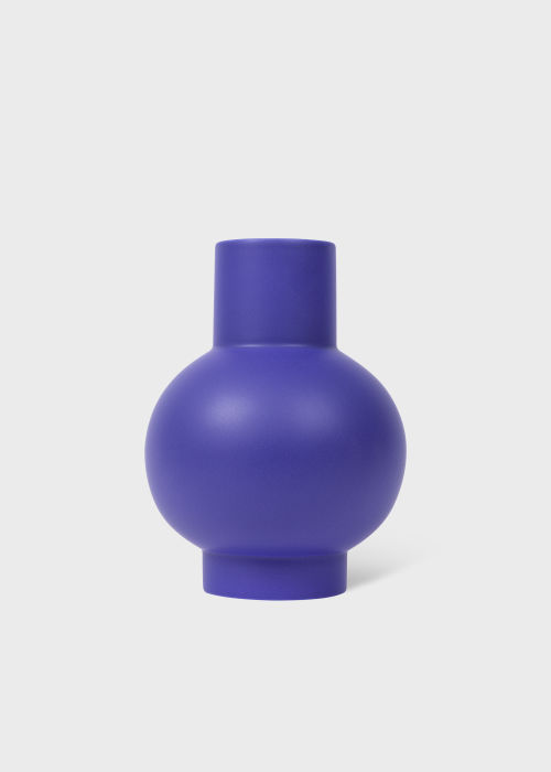 Horizon Blue Earthenware 'Strøm' Large Vase by Raawii