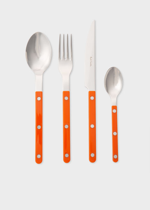 Orange 4 Piece 'Bistrot' Cutlery Set - Sabre x Paul Smith