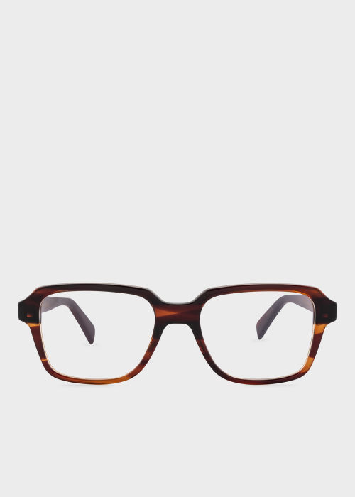 Product view - Red Havana 'Hythe' Spectacles Paul Smith