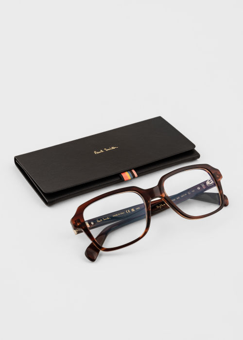 Product view - Red Havana 'Hythe' Spectacles Paul Smith