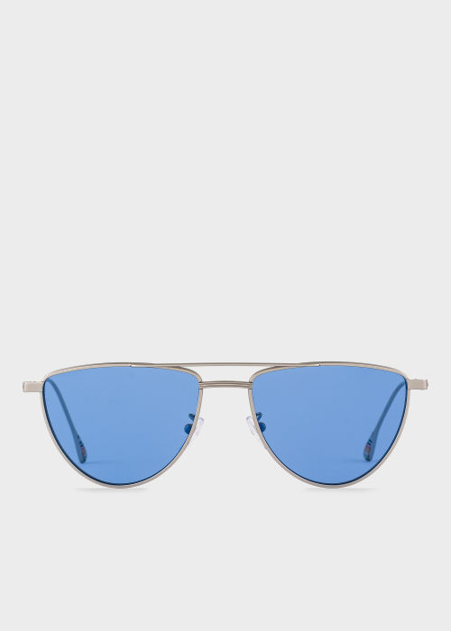 Product view - Matte Silver 'Garner' Sunglasses Paul Smith