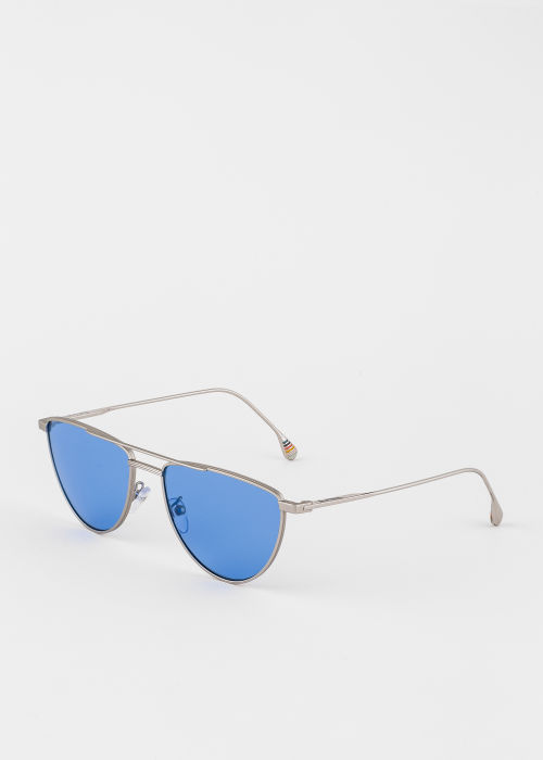 Product view - Matte Silver 'Garner' Sunglasses Paul Smith