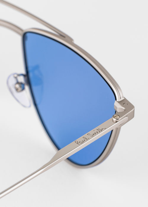 Product view - Matte Silver 'Garner' Sunglasses Paul Smith