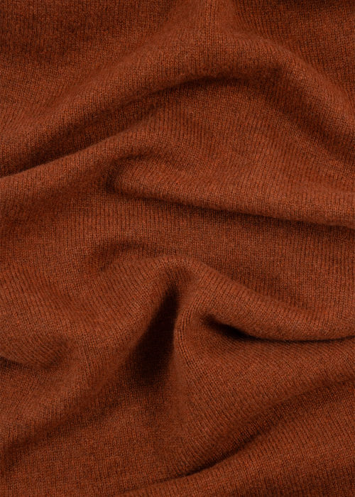 Detail View - Tan 'Fleck' Wool Scarf Paul Smith