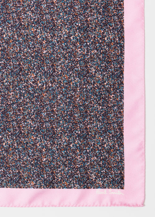Product view - Pink Fleck Silk Pocket Square Paul Smith