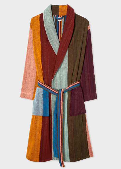 'Artist Stripe' Towelling Dressing Gown