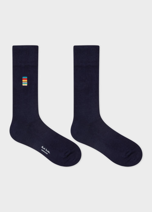 Men's Navy 'Signature Stripe' Socks