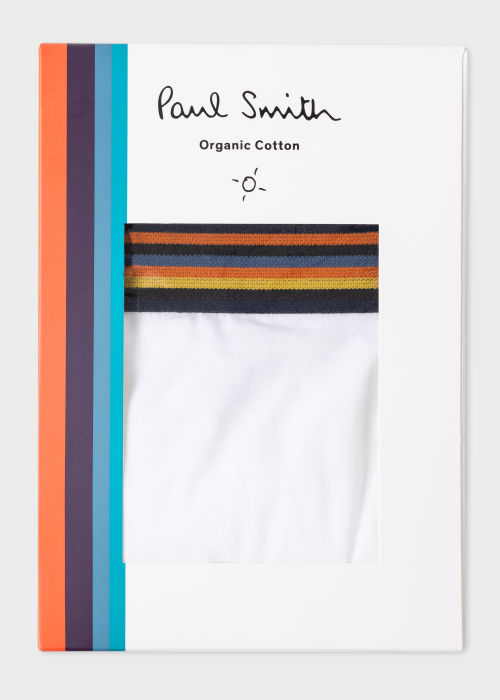 Slip Blanc "Artist Stripe" Paul Smith - Vue détaillée