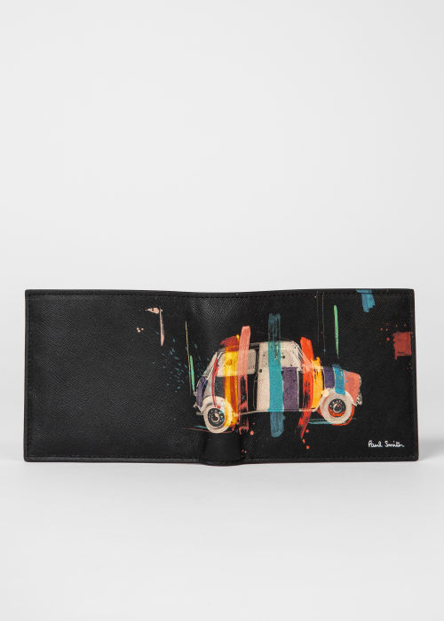 Mens Accessories Wallets and cardholders Paul Smith Leather Mini Artist Stripe Wallet in Black for Men 
