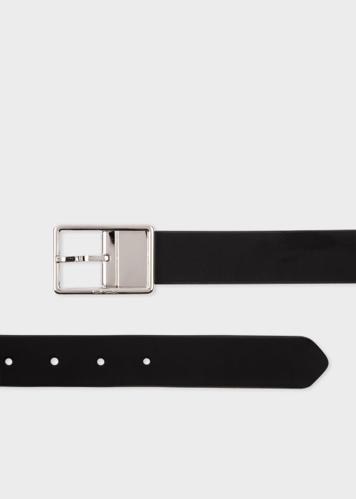 Men's Signature Stripe And Black Cut-To-Fit Reversible Leather Belt