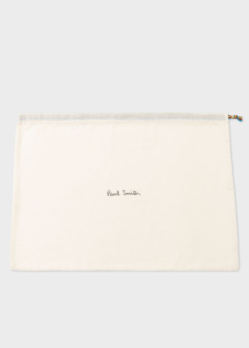 Dust bag view - Mustard 'Signature Stripe' Bolster Cushion Paul Smith