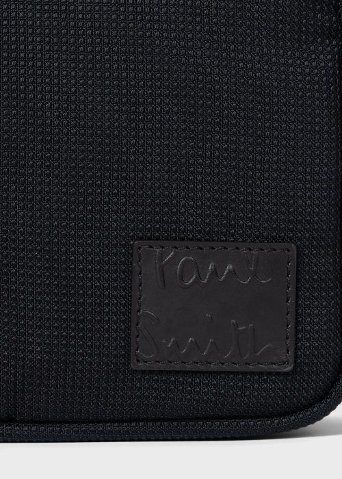 Product View - Men's Black 'Signature Stripe' Wash Bag Paul Smith