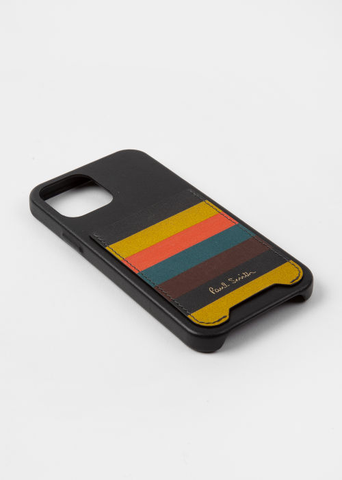 Native Union x Paul Smith- iPhone 13 Pro Leather Case with 