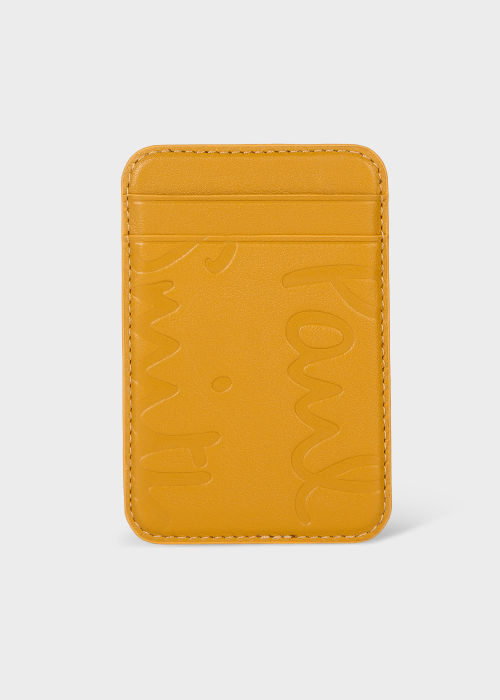 Paul Smith + Native Union Yellow Leather Magsafe Wallet