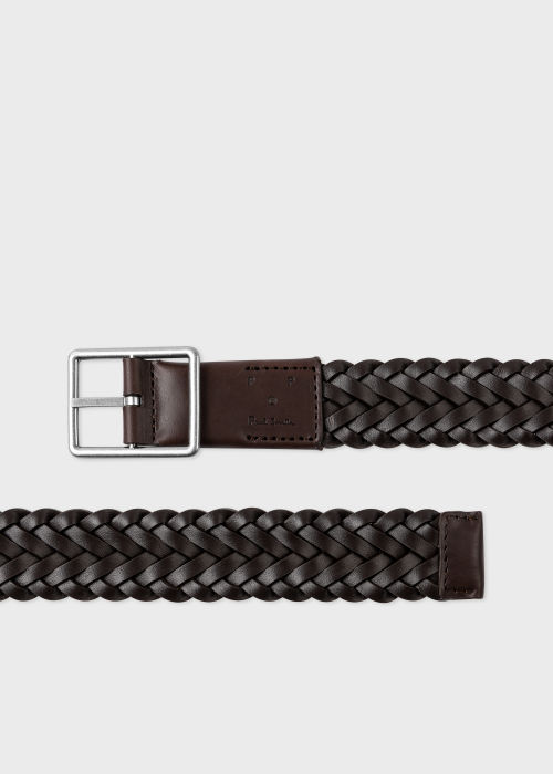 Product view - Paul Smith + Pop Trading Company - Reversible Plaited Leather Belt
