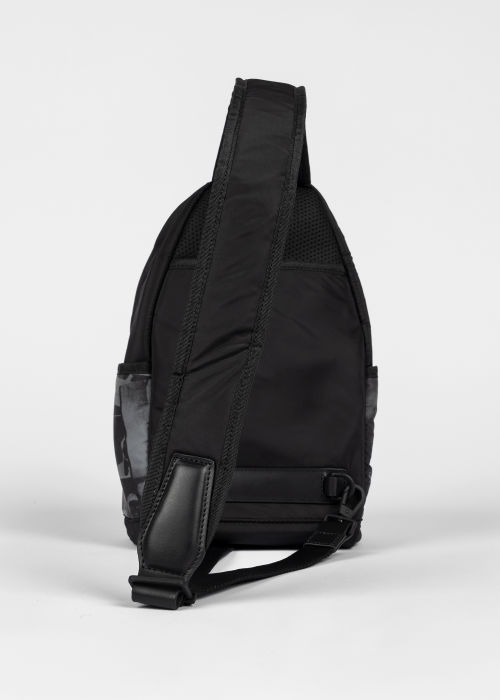 Detail View - Black 'Photograph' Sling Pack Paul Smith