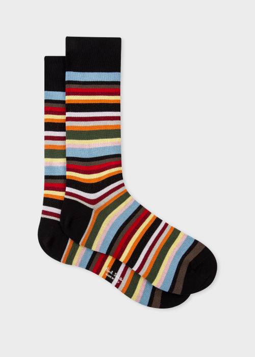 Men's Multi-Coloured Stripe Socks