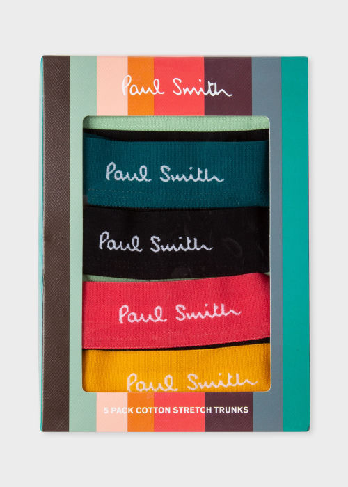 Caleçons "Artist Stripe" Coton Biologique - Lot de Cinq Paul Smith - Vue détaillée