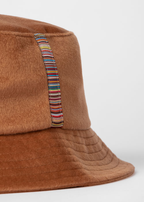 Product view - Men's Camel Cashmere-Blend Bucket Hat Paul Smith