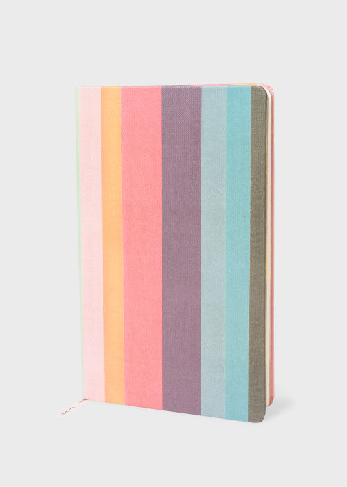 Front View - 'Artist Stripe' Notebook Paul Smith