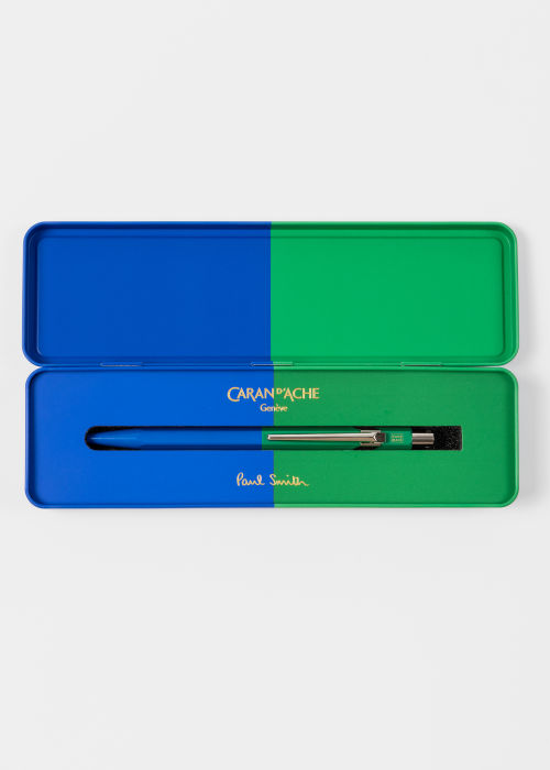 Signature Stripe Notebook & Caran d'Ache Two-Tone Pen Gift Set