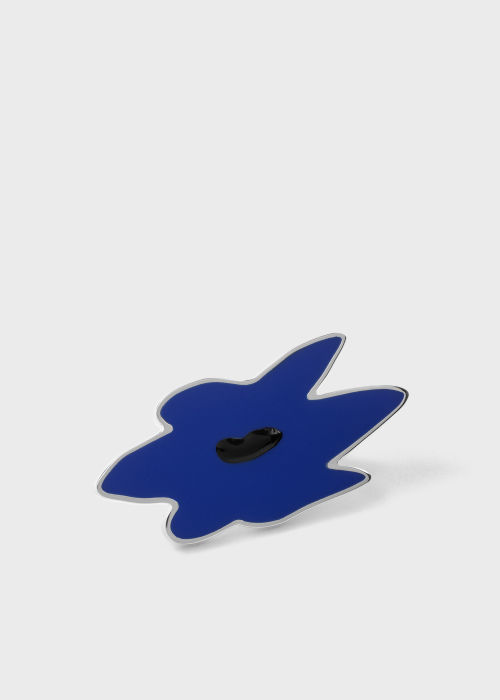 Product View - Men's Blue 'Big Flower' Pin Badge Paul Smith