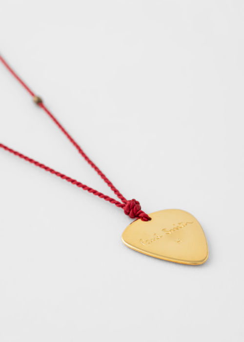 Product view - Red 'Plectrum' Necklace Paul Smith